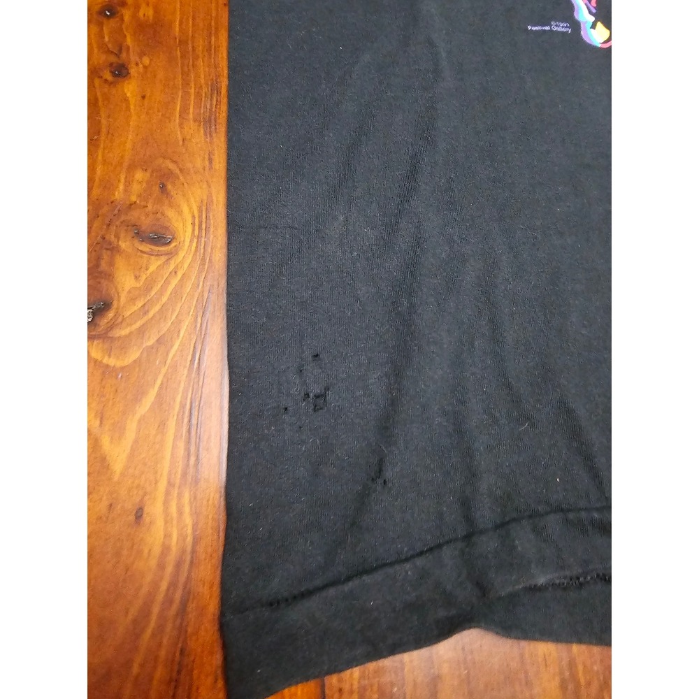 1991 Kentucky Derby Festival Graphic T Shirt Black Mens Vintage Horse Art - Picture 7 of 7